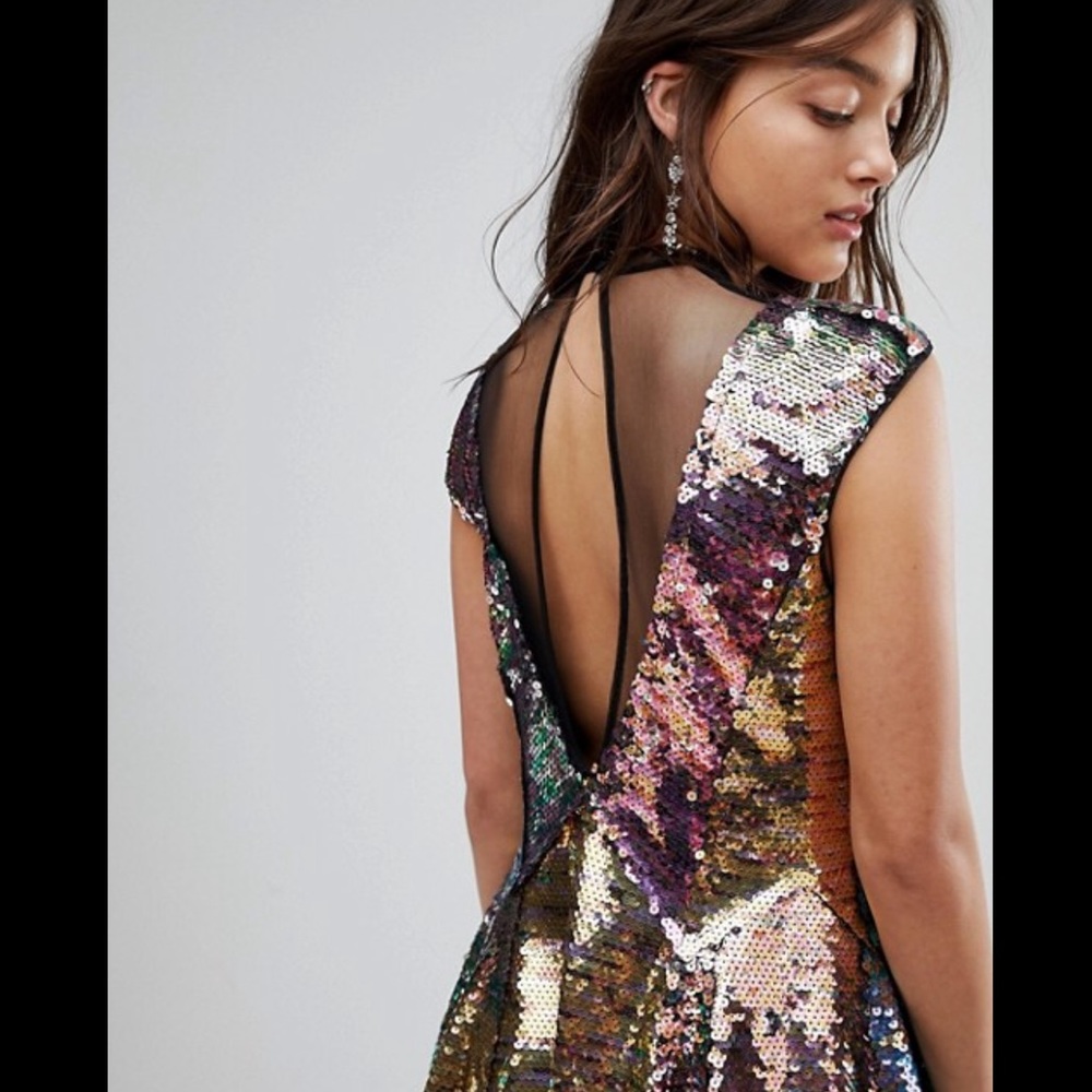 🌵NWT🌵Free People Dance ‘Til Dawn Mermaid Dress - Picture 10 of 14